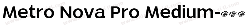 Metro Nova Pro Medium字体转换